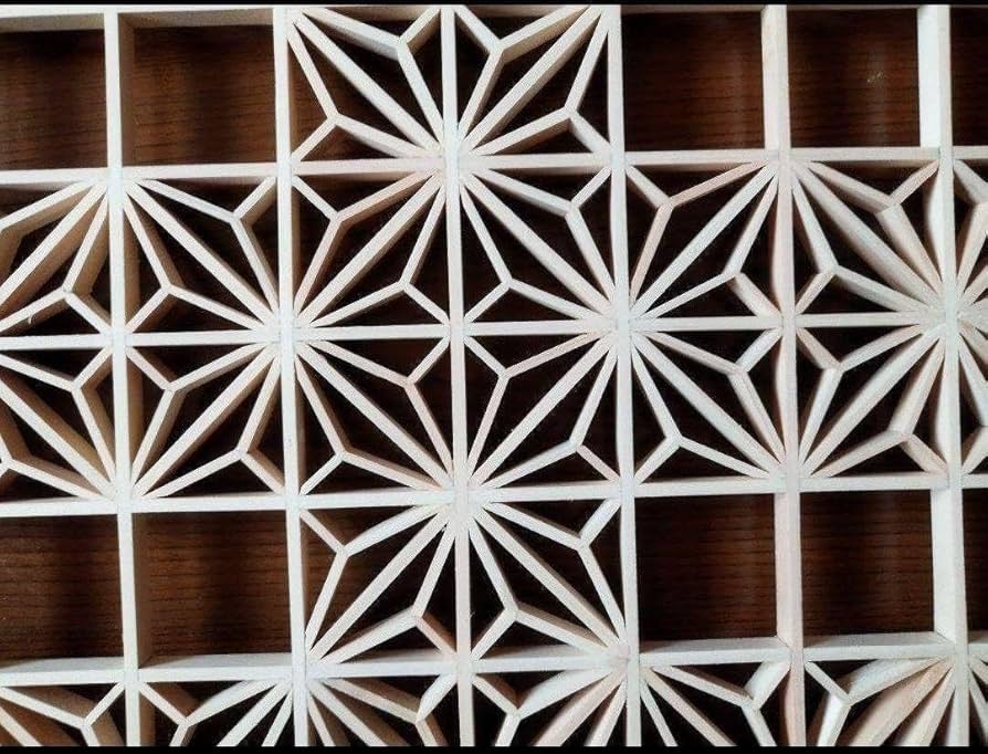 18❣️特価❣️ 組子吹き抜け3枚一組 木製額縁 18 組子吹き抜け3枚一組 木製額縁 18 組子 吹き抜け3枚 18 組子