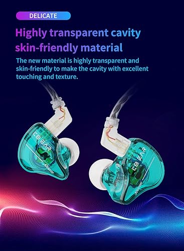 Miniatura 3 de KBEAR - Auriculares intraurales con cable para músicos, cantantes en el escenario, estudio, iglesia, sonido nítido de claridad nítida, bonito bajo