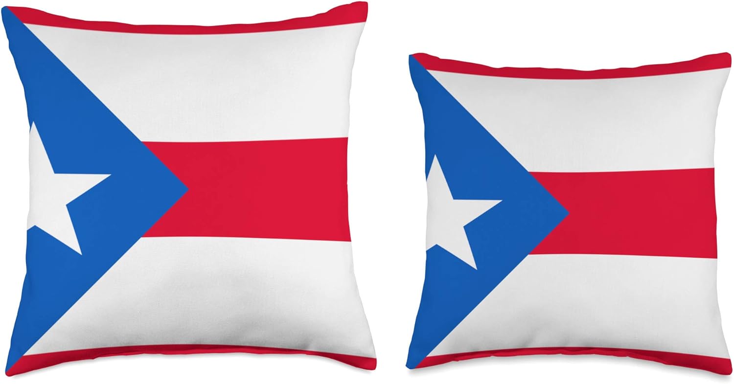 Puerto Rican Pillow Puerto Rican Flag Pillow Puerto Rico Throw Pillow