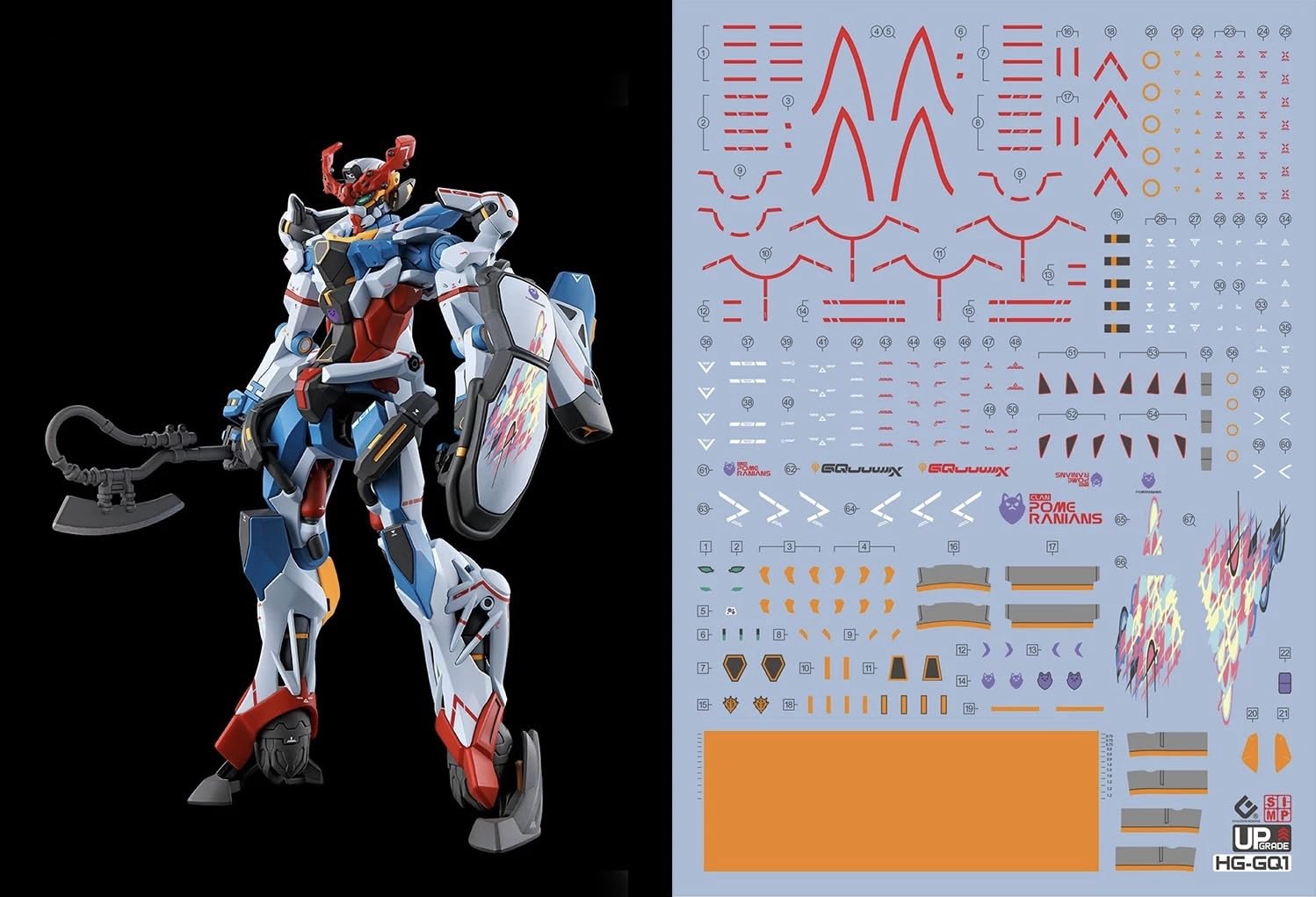 Amazon | HG RG MG PG RE HiRM ロボット プラモデル用水転写式デカール