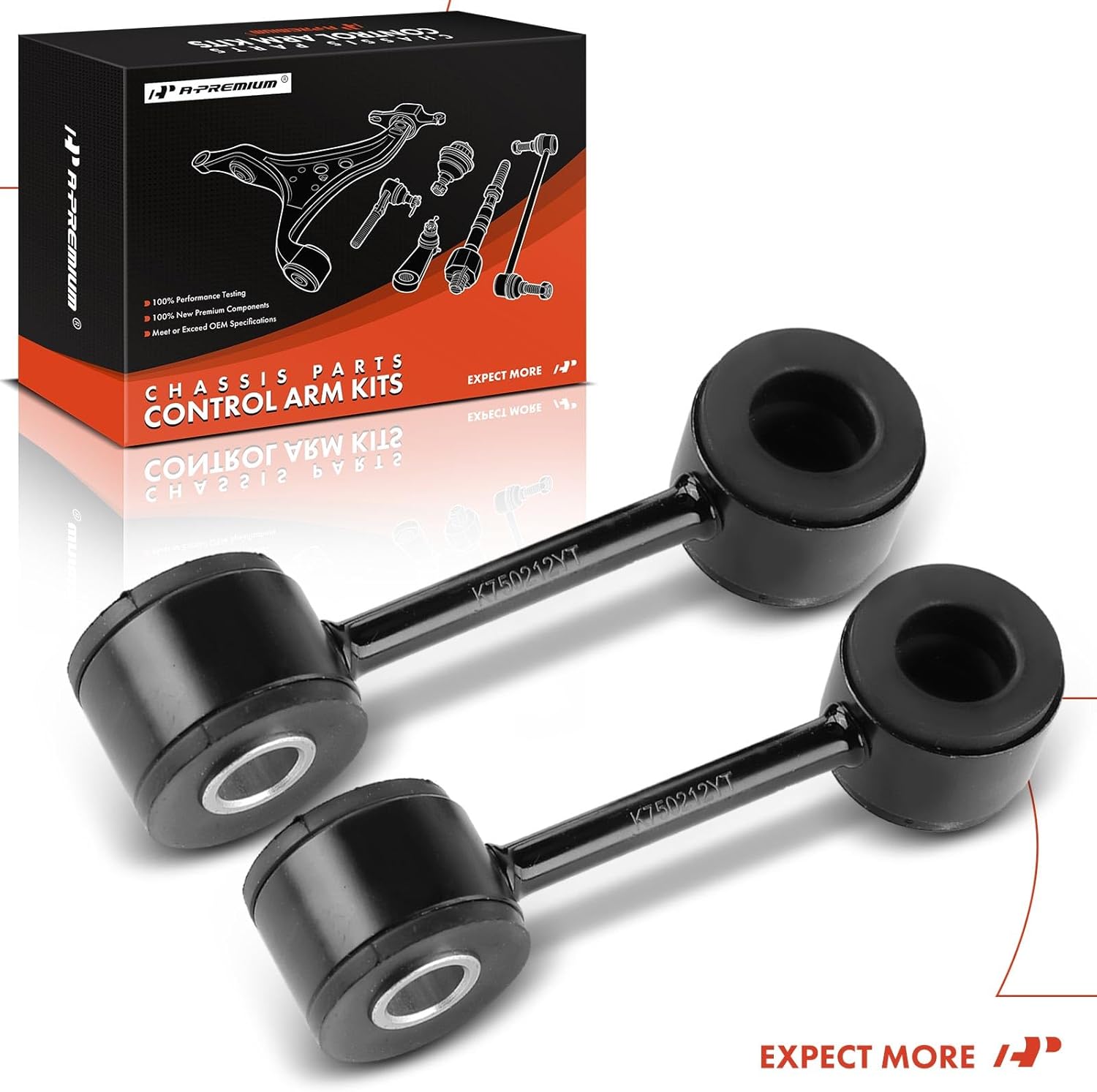 A-Premium 2 x Front Sway Bar Links Stabilizer Bar Links, Compatible with Volkswagen EuroVan 1993-2003
