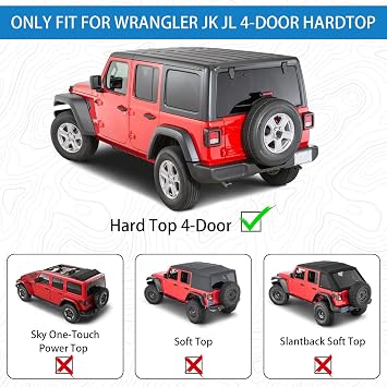 Rear Trunk Cargo Rack Basket Shelf for Jeep Wrangler JK JL 4-Door Hardtops