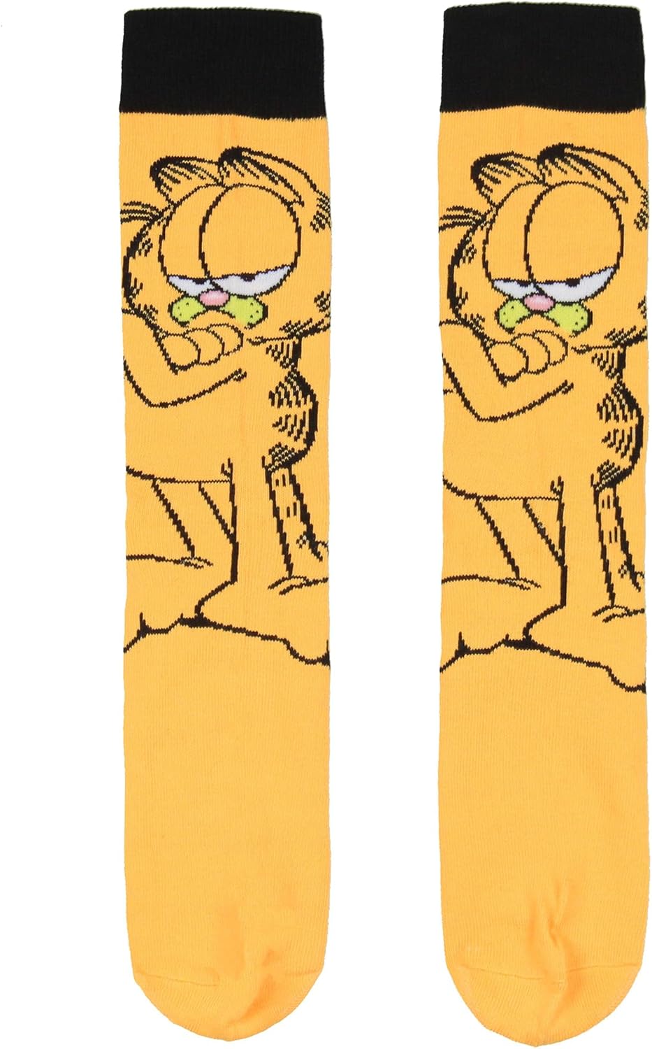 Garfield Socks Nickelodeon Garfield Comics Casual Novelty Character Knit Men's Crew Socks Fits Men's Shoe Size 8-12 - Image 3