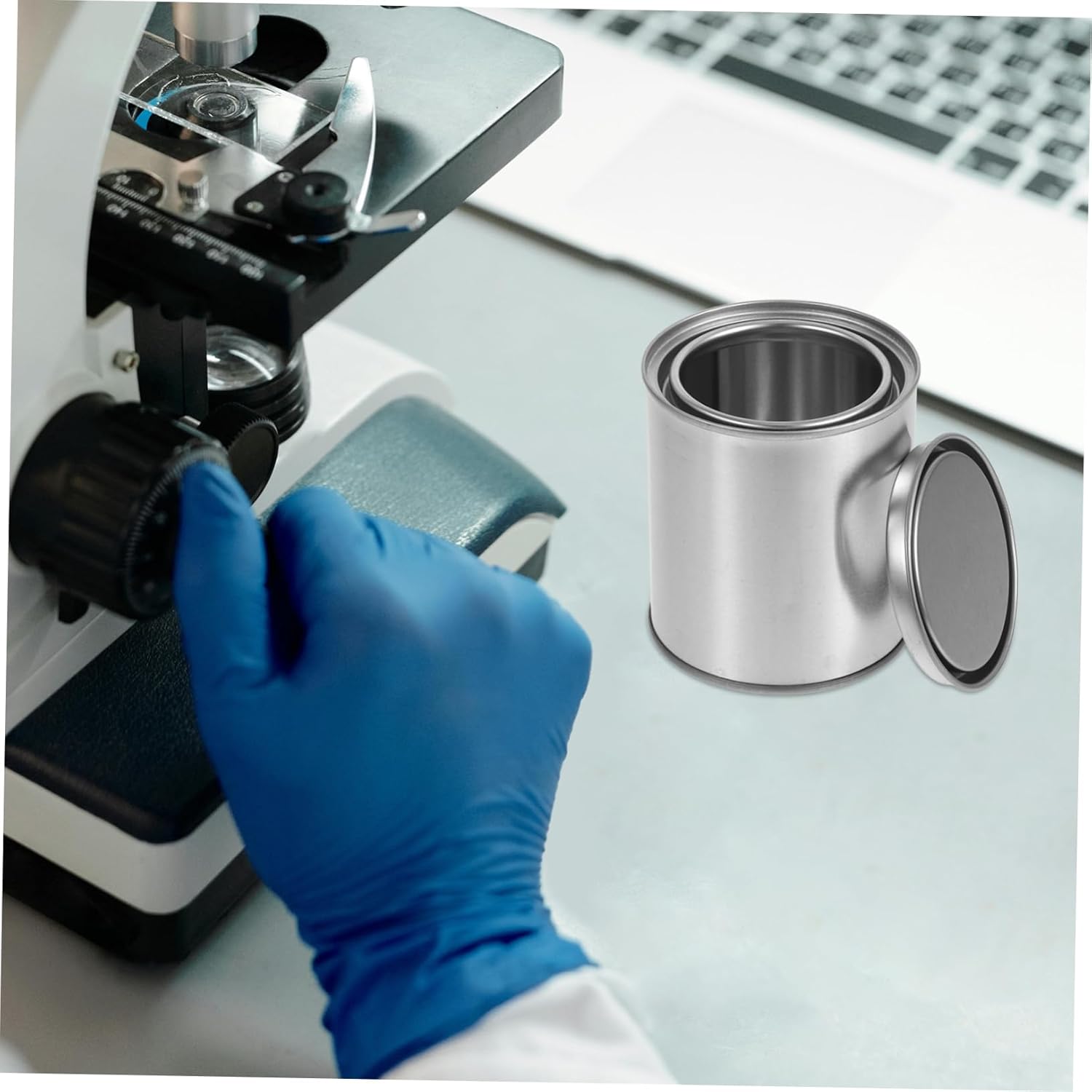 Gadpiparty 12pcs Iron Asphalt Sampling Paint Bucket Lids Craft Storage Containers Paint Can Pitch Holder Multi-Purpose Pigment Can Sealing Laboratory Accessory