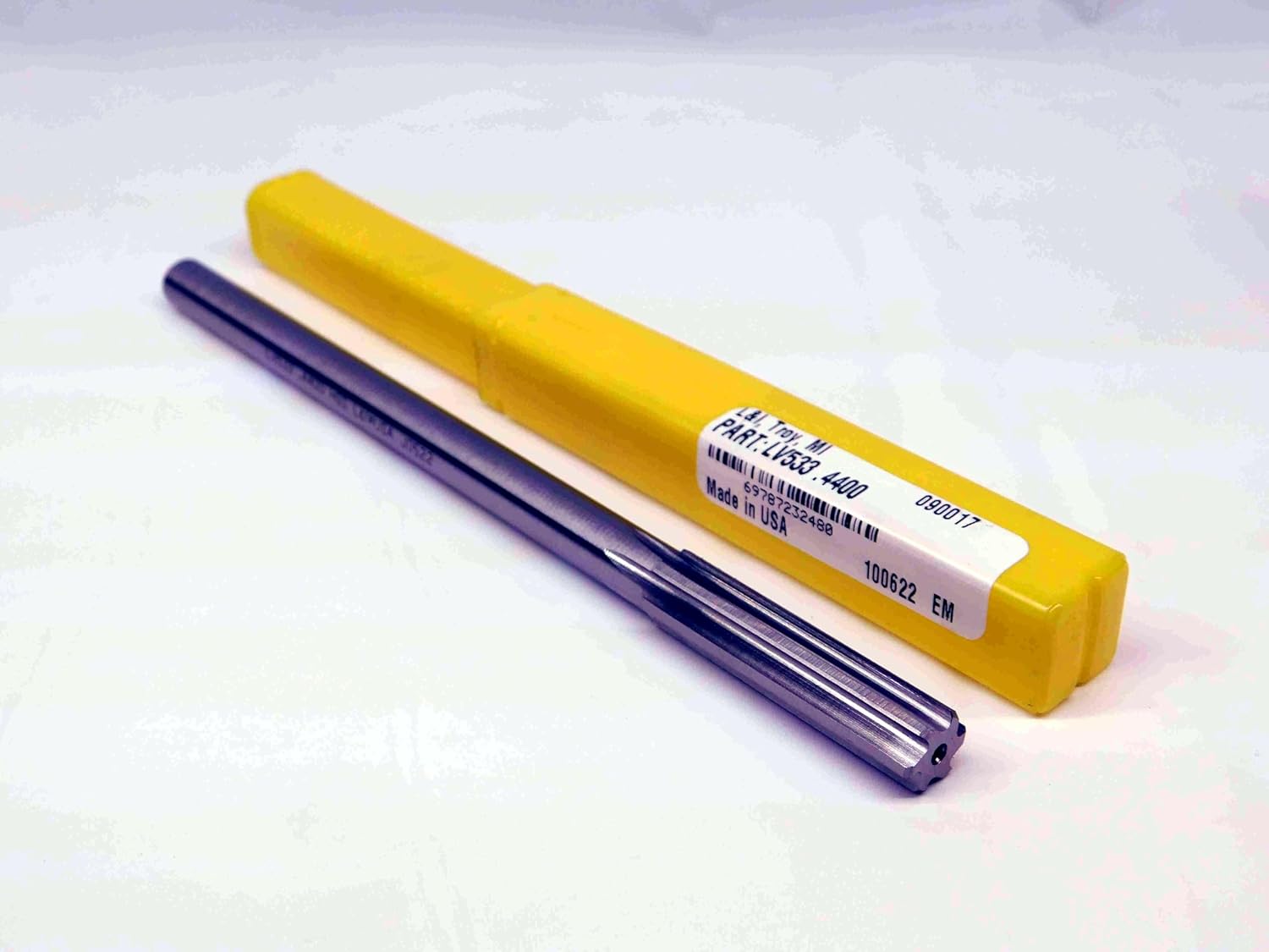 New L&I 0.44 OD HSS Chucking Reamer 6 FL .44 .4400 7/16 .4375 +.0025 Oversize - BR7640LAI