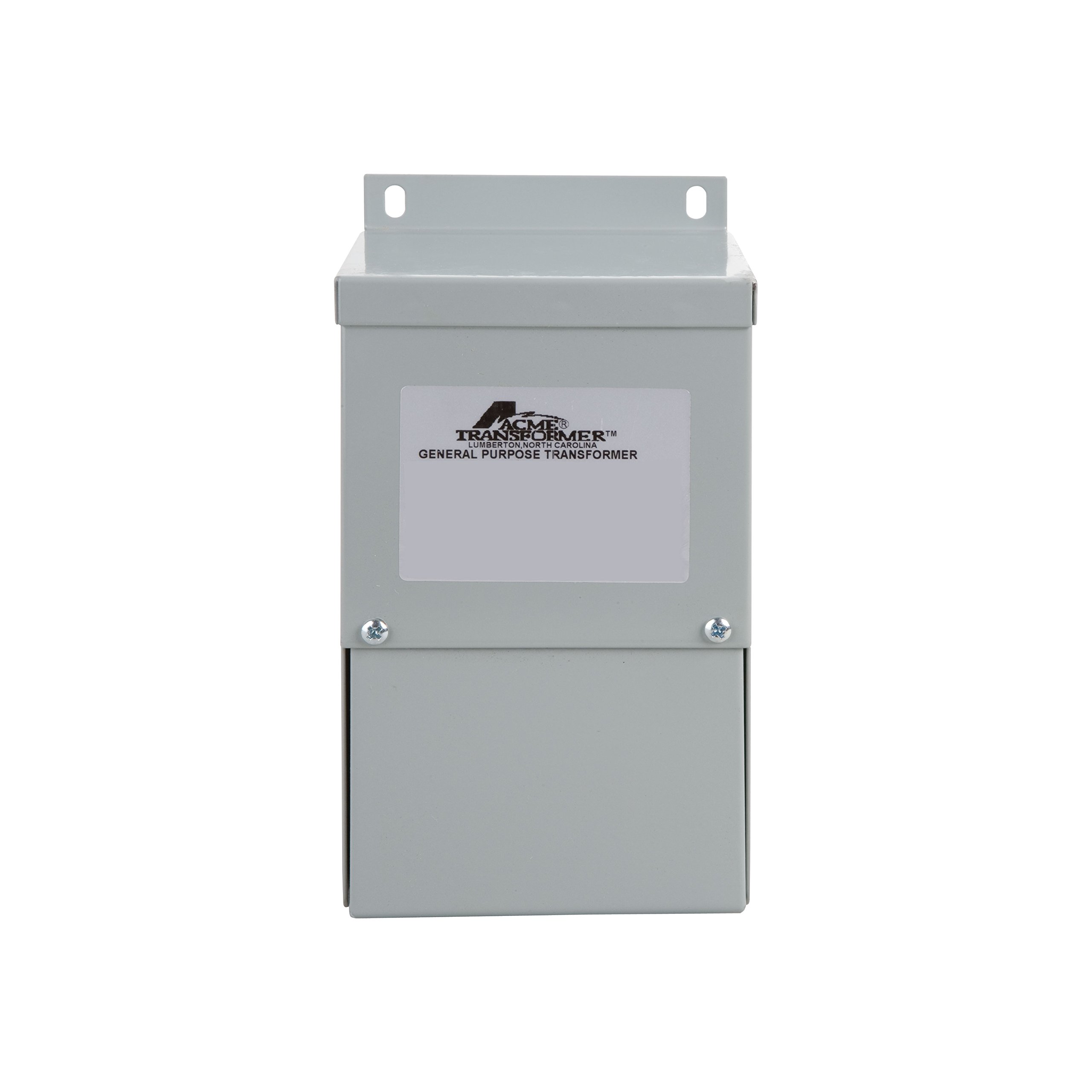 Acme Electric T181047 Buck-Boost Transformer, 1 Phase, 60 Hz, 0.05 kVA, 120 x 240V Input, 12/24V Output, Steel