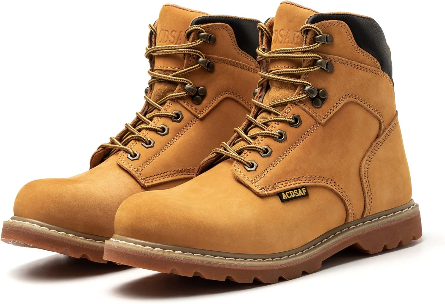 Work Boots for Men Waterproof Comfortable Anti-Fatigue Soft Toe Working Shoes Slip Resistant Construction Safety Work Boots - Image 7