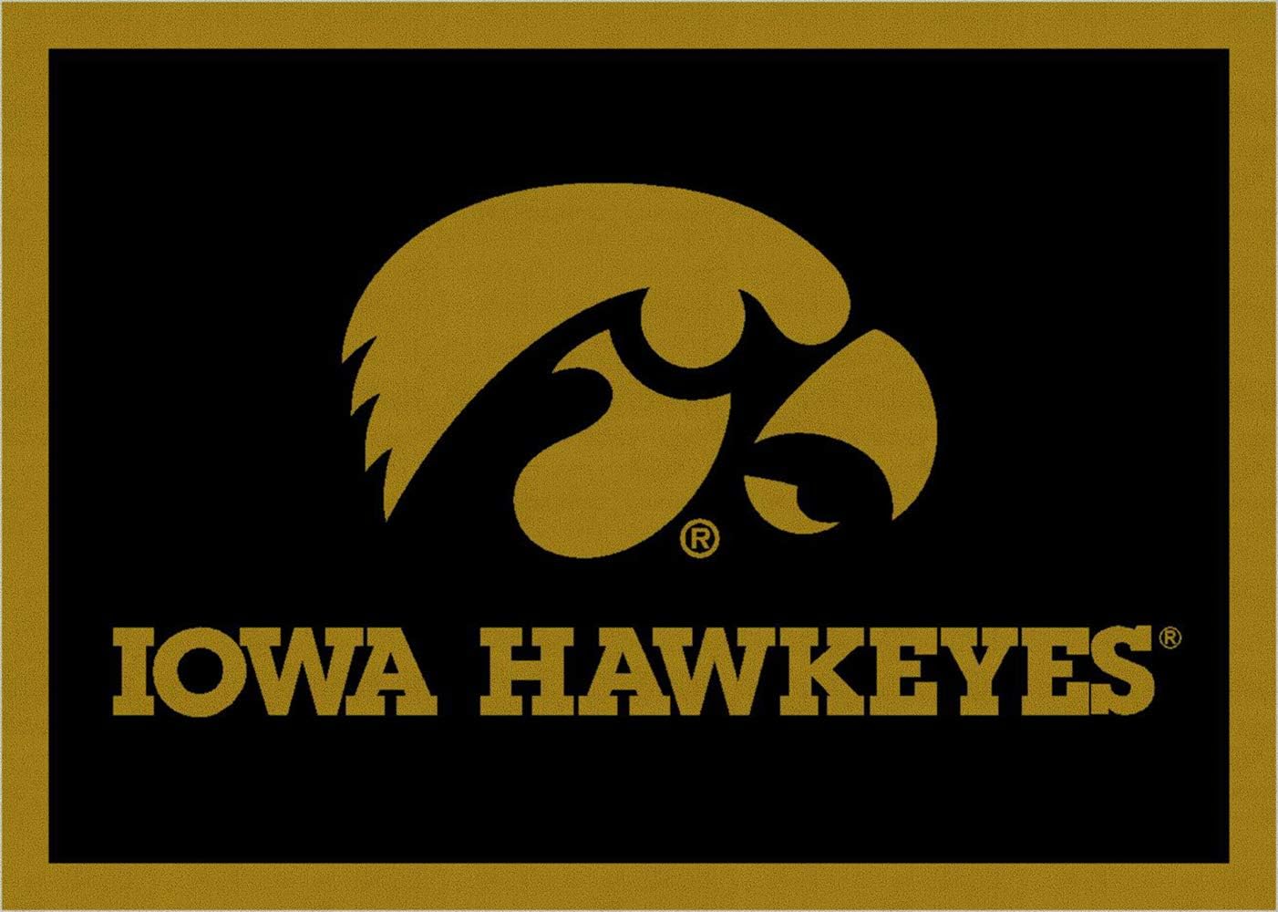 American Floor Mats Iowa Hawkeyes NCAA College Team Spirit Team Area Rugs