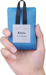 Ainiv Picnic Blanket, Mini Pocket Beach Mat 70 x 110 cm (1-2 People) Fol...