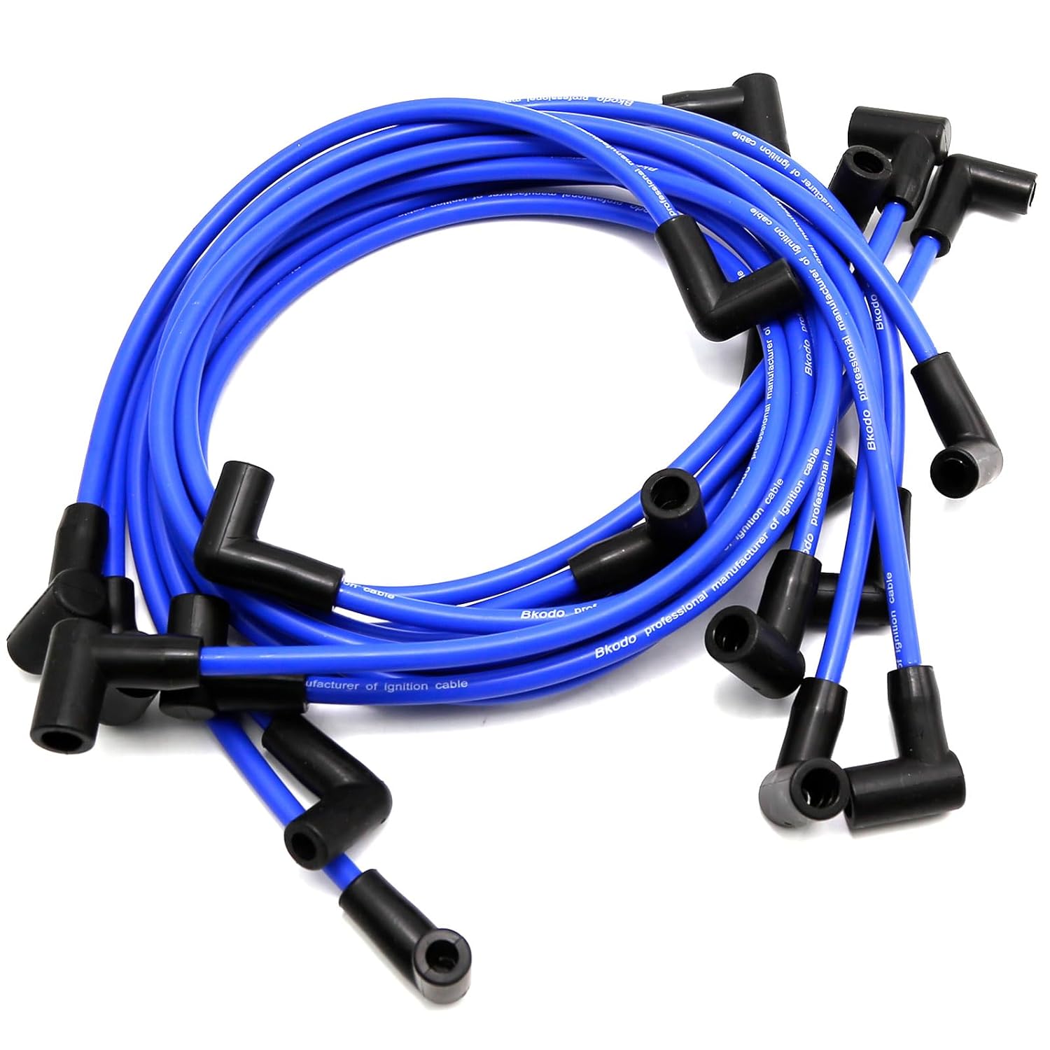 UOIENRT 84-816608Q61 Ignition Tune Up Kit Blue Spark Plug Wires Set Replacement for Mercruiser V8 5.7 Thunderbolt, 84-816608Q61 805759Q3