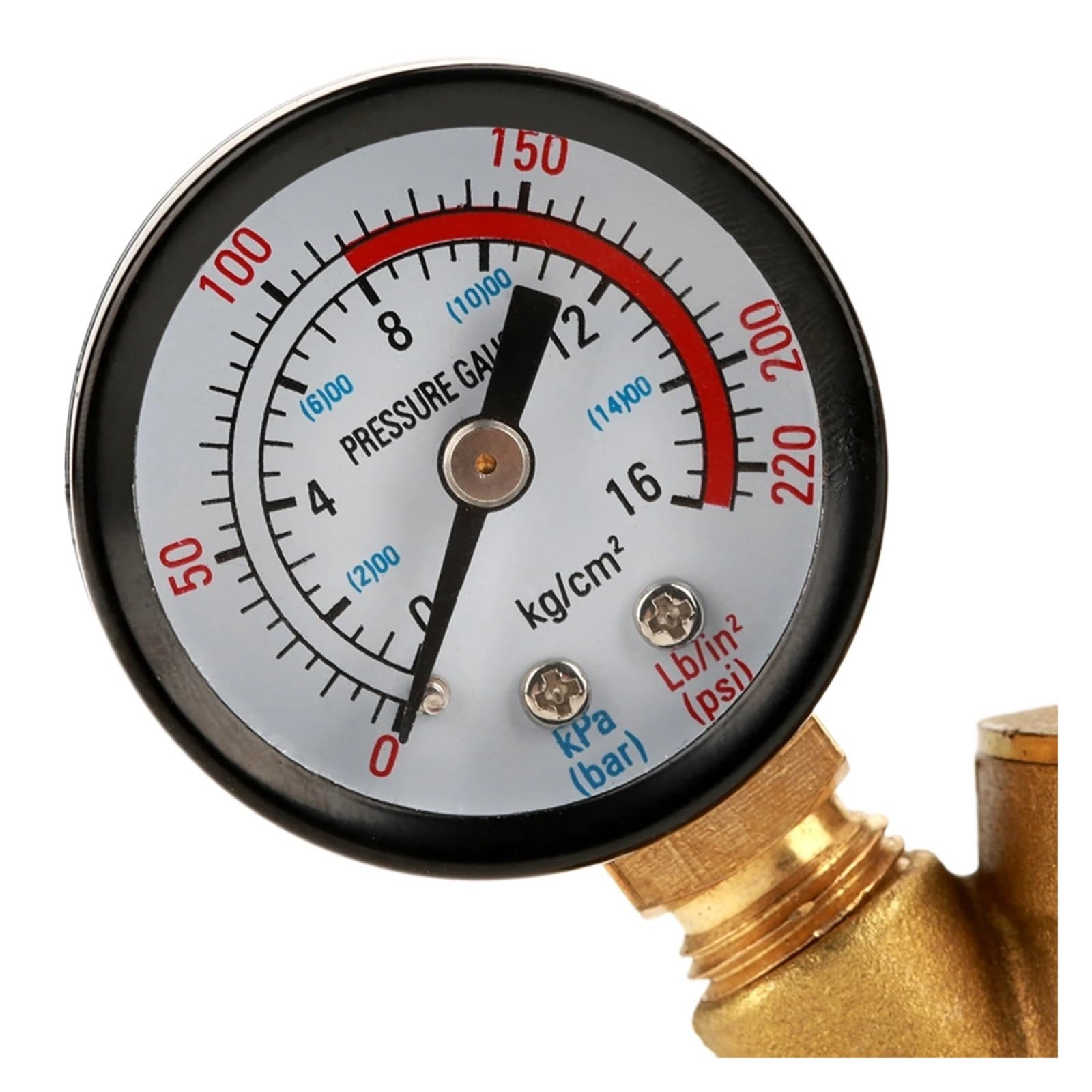 Reductor de regulador de presión de agua ajustable de latón DN15 con medidor de calibre regulador de presión de latón