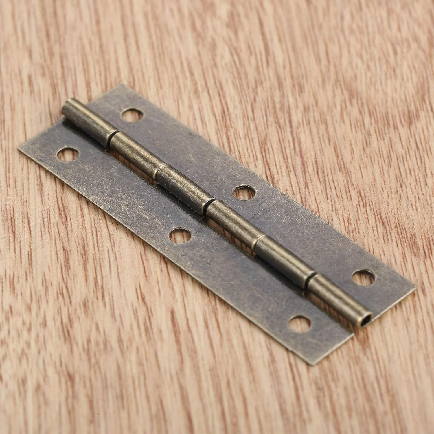 Antique Hinges,Bronze Decorative,Wooden Box Hinge,4Pcs Cabinet Hinge 6 Holes Decor Furniture Decoration Vintage Wooden Box Door Vintage Jewelry Chest Cabinet Hinge 60 * 20mm Butt Hinges ((Color : A