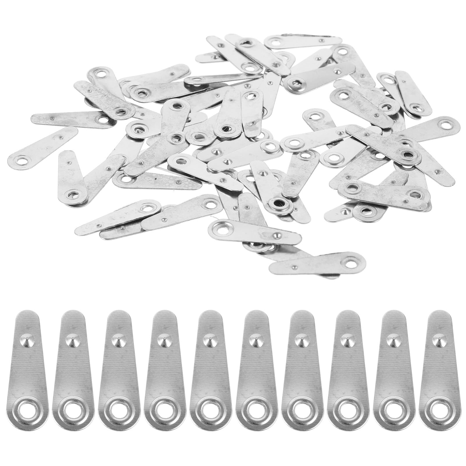 Attaches métalliques argentées UKCOCO pour fixation de cadres photo - Lot de 1000