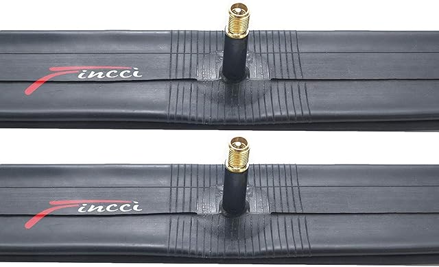 Fincci Pair 27.5 x 1.95 2.125 Inch 48mm Schrader Valve Inner Tubes for Mountain MTB Road Hybrid Bicycle Bike (Pack of 2)