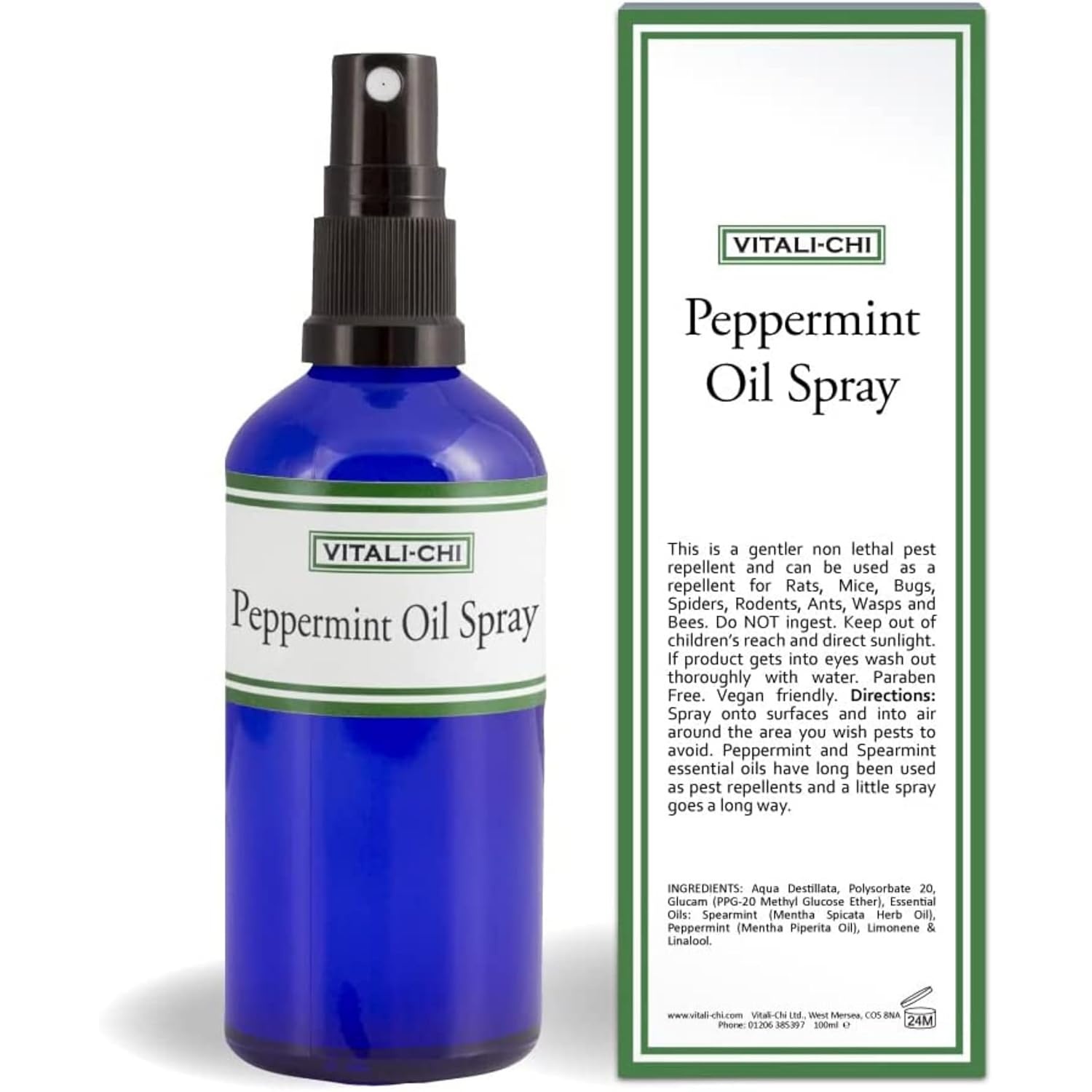 Peppermint Oil Spray with Spearmint & Peppermint Essential Oils Can