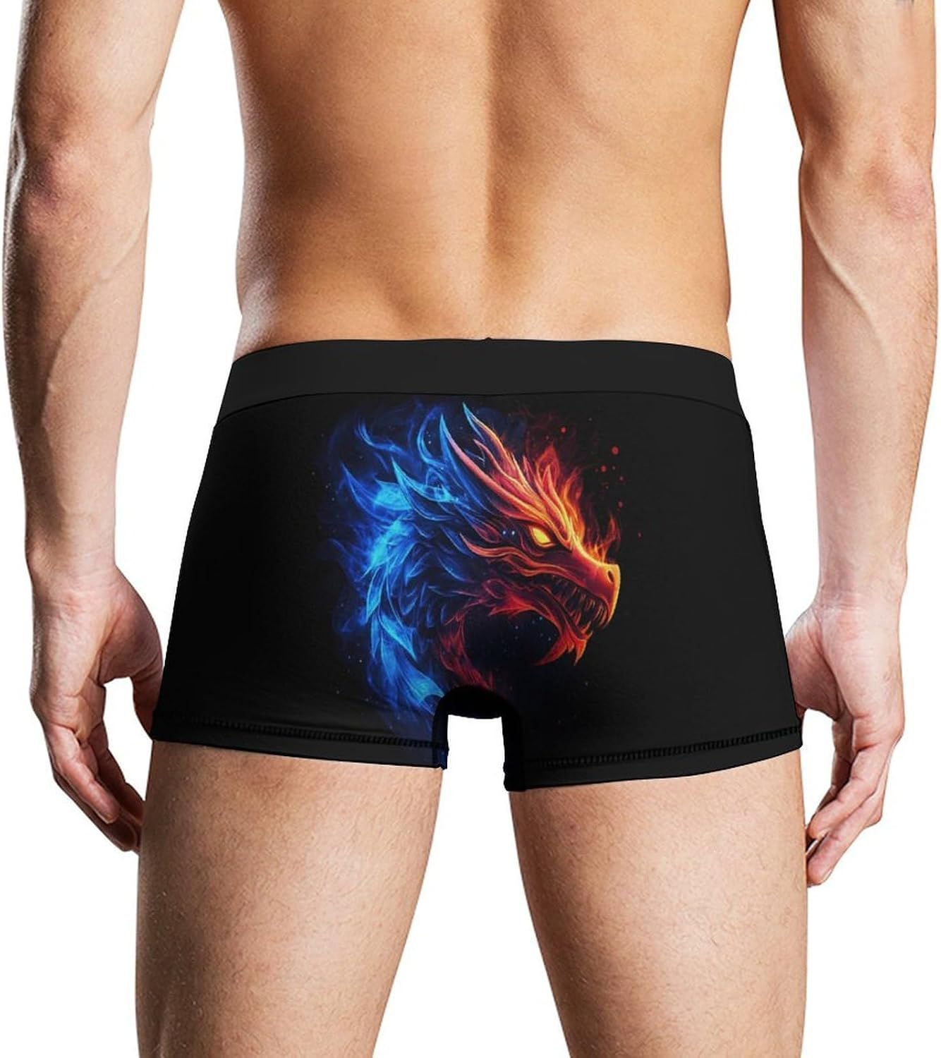 Dragon Novelty Men's Boxer Briefs Soft Breathable Underpants Trunks Stretch Underwear