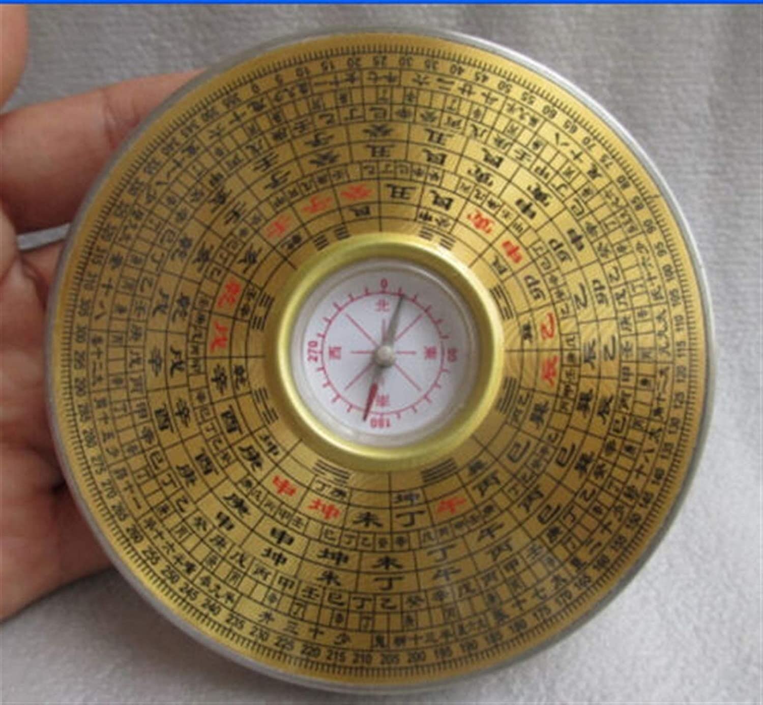 BALAFO Feng Shui Compass, feng shui decorations, Feng Shui Compass Chinese Manual Sculpture Copper Yin and Yang Gossip Feng Shui Compass Chinese Feng Shui Luo Pan