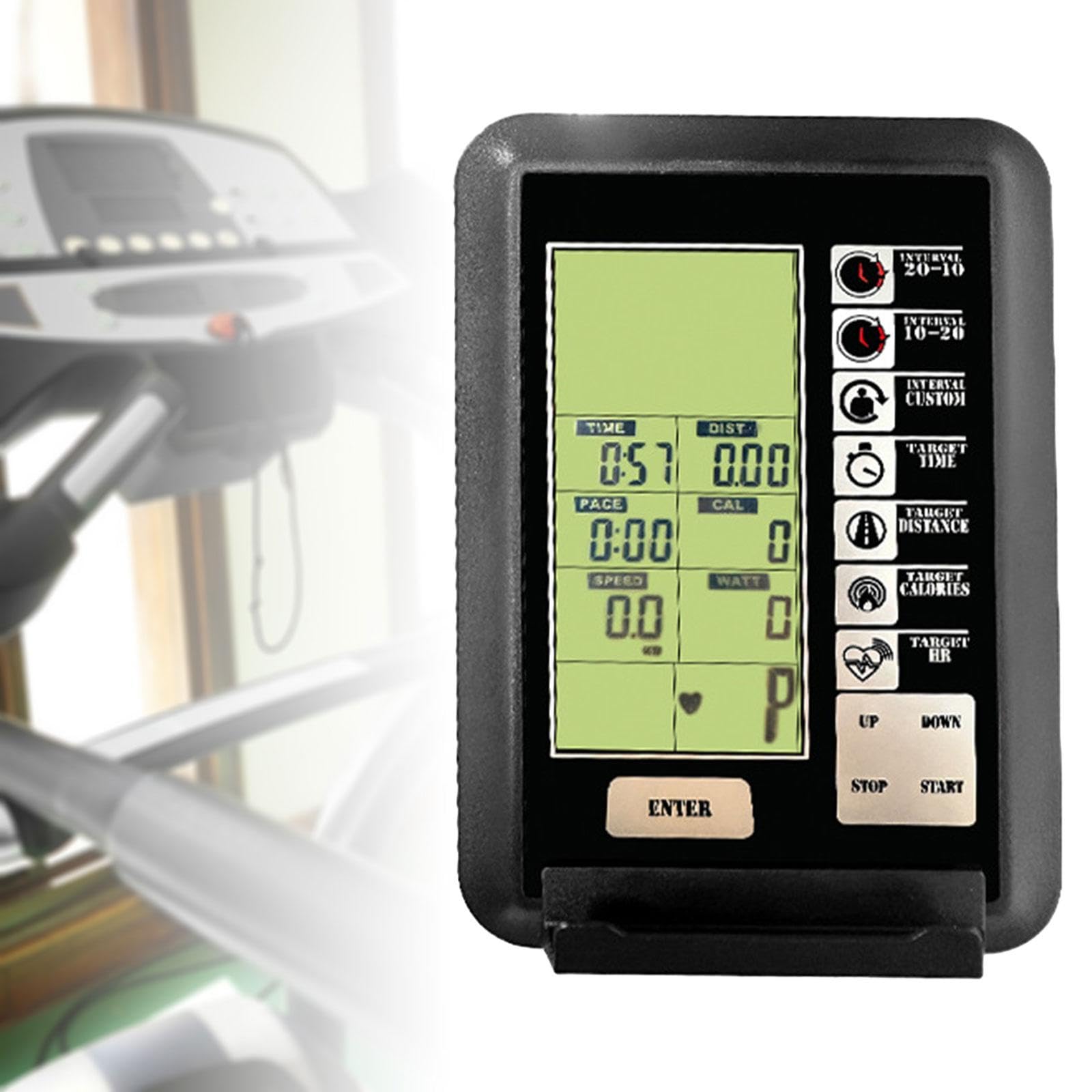 Gralara Ciclocomputer Tachimetro Contachilometri Schermo Attrezzatura Fitness Misuratore di Tempo di Esercizio Watt