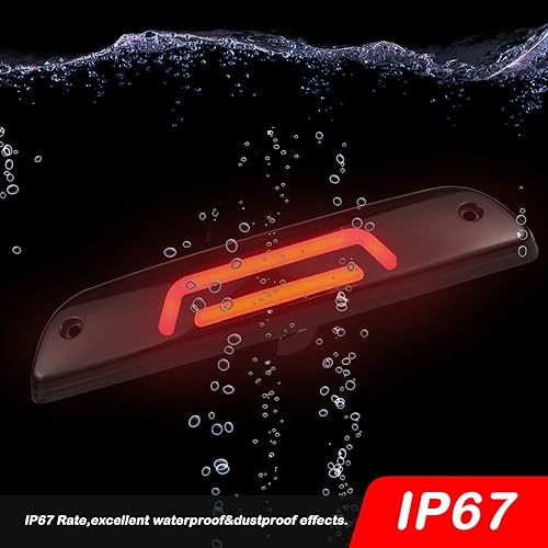 Miniatura 5 de Luces de freno LED de montaje alto, tercera luz de freno compatibles con Toyota Tacoma Truck 1995-2015 luz trasera LED de freno barra de luz trasera