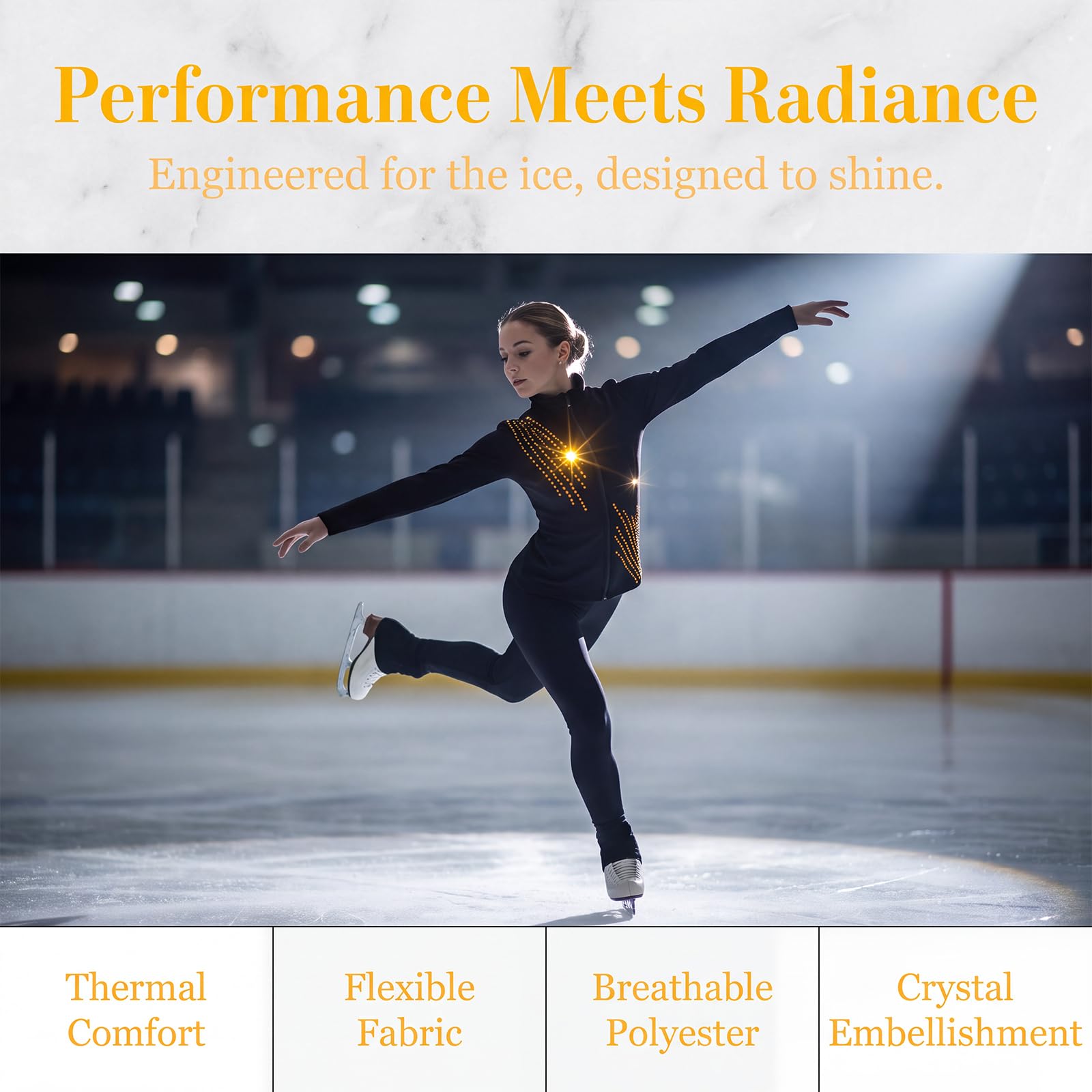 LIUHUO Chaqueta de patinaje artístico para niñas y mujeres, cálida y cómoda