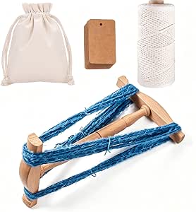 2 Sizes Beechwood Niddy Noddy Kit, 36" and 48" Skein Yarn Swift and Winder