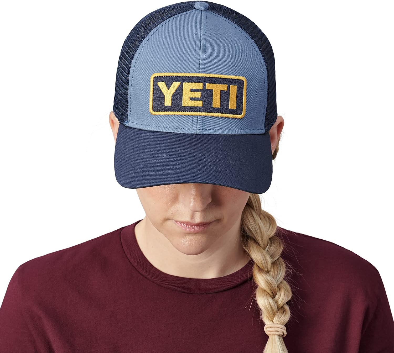 YETI Logo Badge Mid-Profile Trucker Hat with Bureo Brim