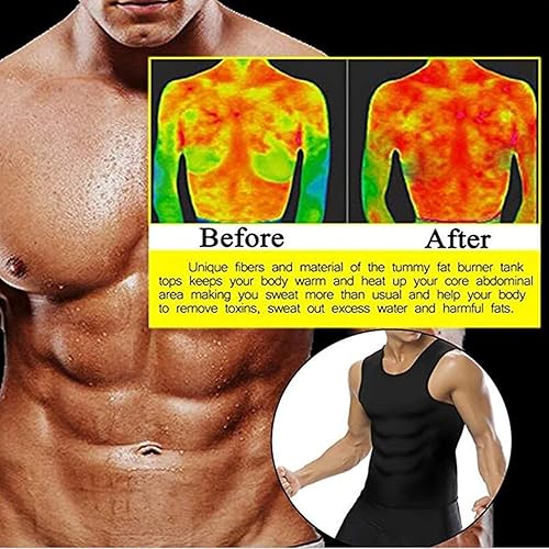 Miniatura 6 de HAIION CGTFY - Camiseta sin mangas de compresión de ginecomastia para hombre chaleco moldeador de cuerpo adelgazante