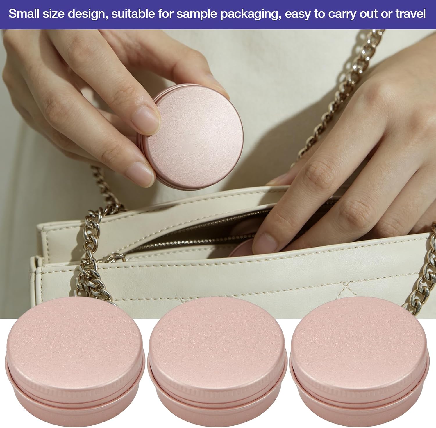 9pcs Salve Tins with Lids 0.5oz Aluminum Tin Jar Round Metal Containers Balm Tin Aluminum Cosmetic Screw Lid Metal Storage Tins Containers for Spice Powder Candies