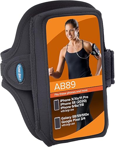 Miniatura 7 de Brazalete compatible con iPhone X XS 8 7 6S 6 con OtterBox Defender  LifeProof Case  Compatible con Galaxy S8 S9 S10 con funda grande  para correr y