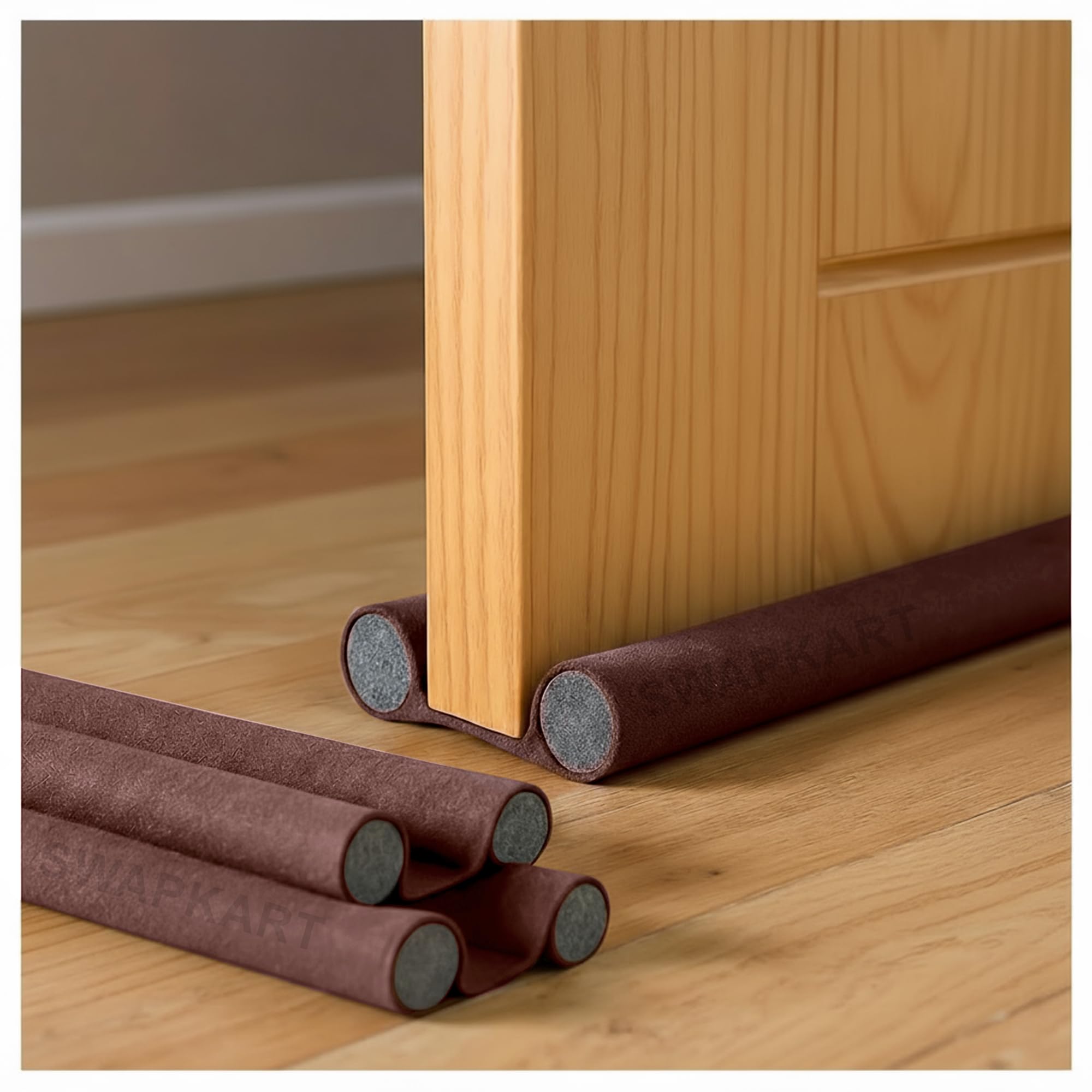 SWAPKART (Pack of 5, 39 Inches) Door Guard Bottom Seal Strip Gap Filler for Doors,Soundproof, Noise Reduction, Energy Saving, Dust & Insect, Rat Protector,Strip for Home & Office(Dark Brown)-image-33