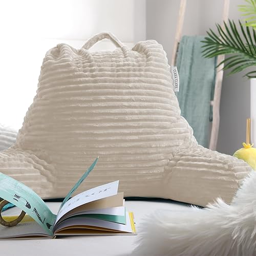 Miniatura 3 de Clara Clark Almohada de lectura para cama para adultos, almohada de espalda para sentarse en la cama, almohadas de cama estándar para sentarse