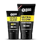 Beardo Glow Mode on Kit | Ultra Glow Serum Sunscreen & Facewash | Hydrated and Refreshing | Brightening and Glowing Skin |Deep Cleansing & Nourishment | Suitable for All Skin Types – Set of 2