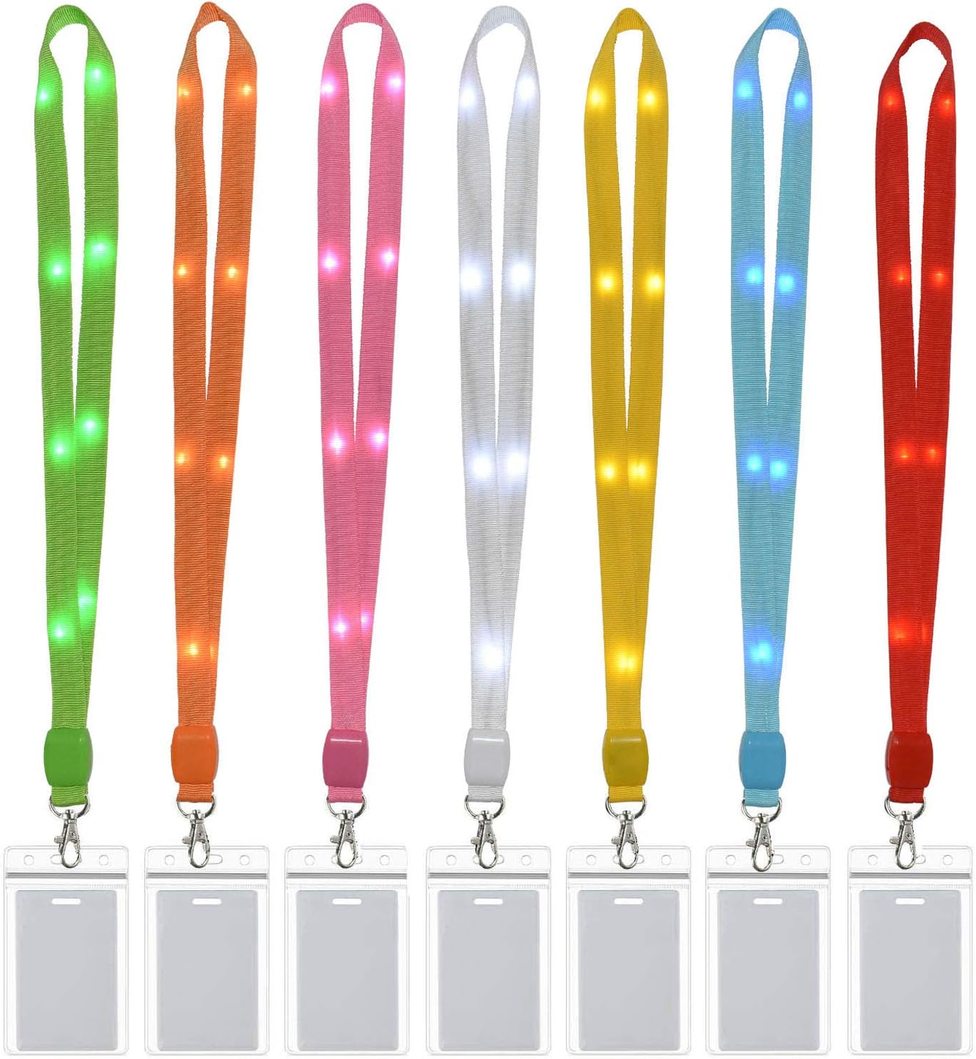 LED Carnival Cruise Lanyards Light Up Neon Necklace Neck Lanyard for Disney Fun