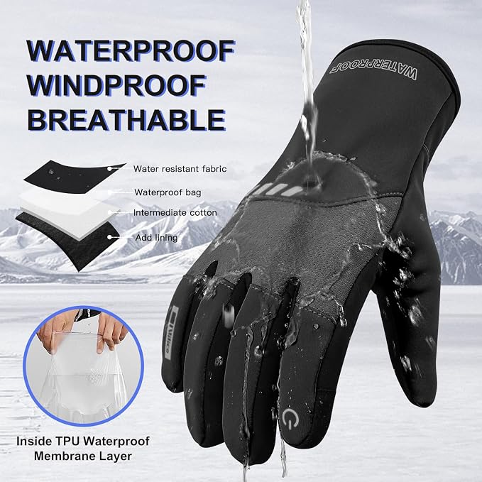 Guantes de invierno Vilico para hombre y mujer, táctiles miniatura 2