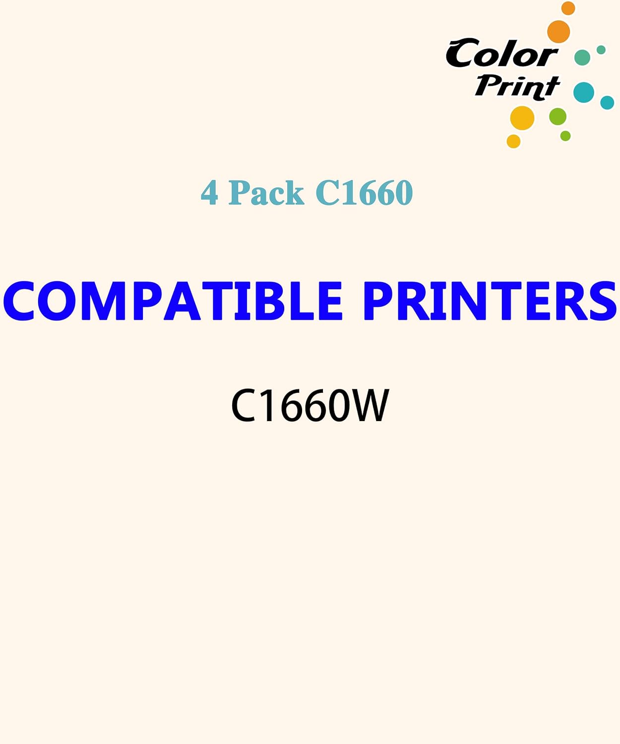 Grеаtеѕt Prоduсt (4-Pack, Black,Cyan,Magenta,Yellow) ColorPrint Compatible C1660W Toner Cartridge Replacement for Dell 1660W C1660cnw C1660 1660cnw 4G9HP 1660 Printer Flаѕh Dеаlѕ - 50% оƒƒ (4-Pack, Black,Cyan,Magenta,Yellow) ColorPrint Compatible C1660W Toner Cartridge Replacement for Dell 1660W C1660cnw C1660 1660cnw 4G9HP 1660 Printer