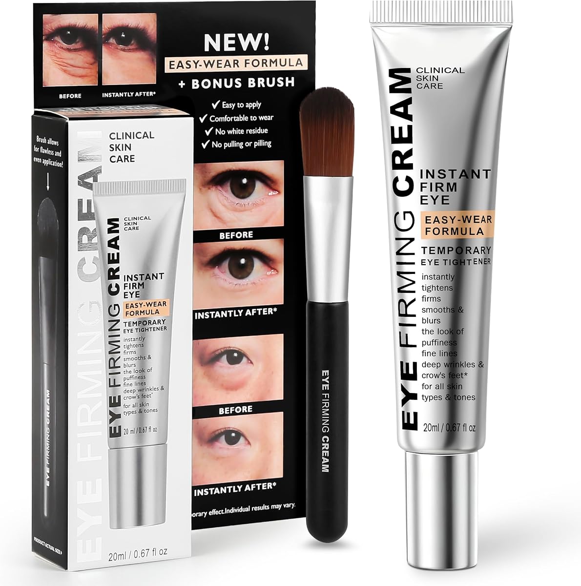 KKP Perfection Eye Tightener with Brush, Instant Firming Formula #526589 (20ML)
