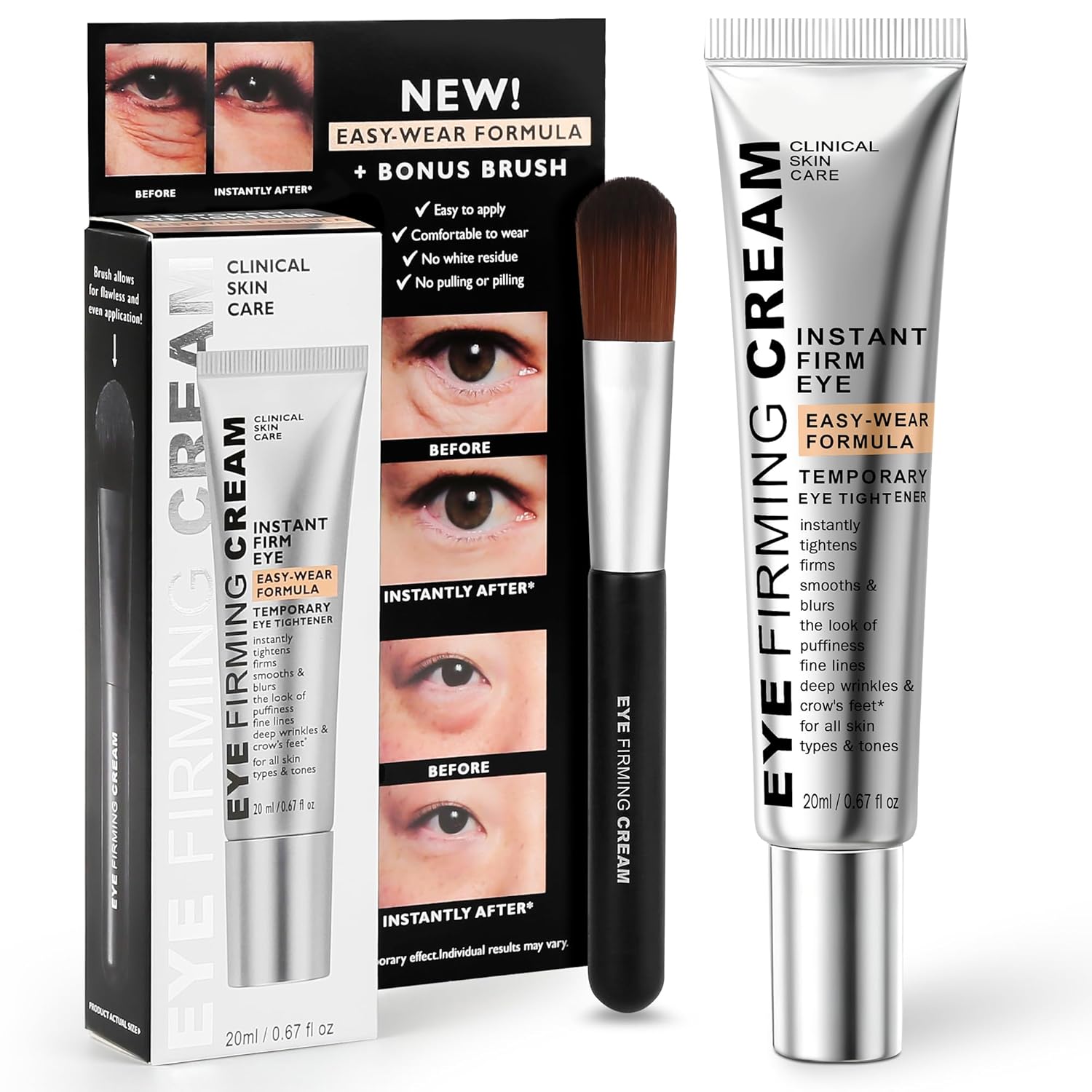 Nabevin KKP Perfection Eye Tightener with Brush, Instant Firming Formula #526589 (20ML)