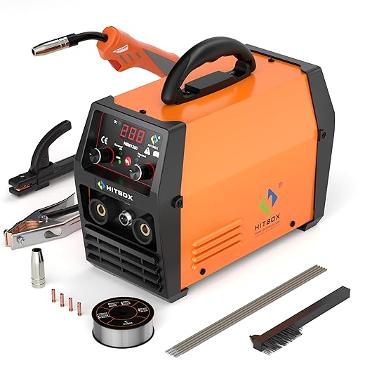 HITBOX HBM1200 Portable Gasless Digital MIG Welder