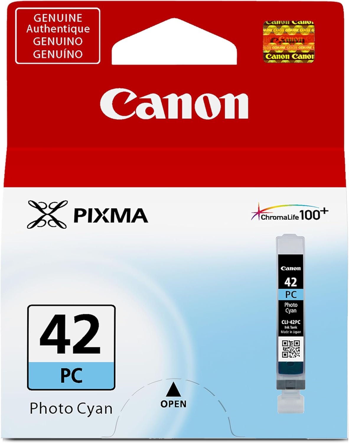 Canon CLI-42 Genuine Photo Cyan Ink Tank, Compatible with PIXMA PRO-100 Printers