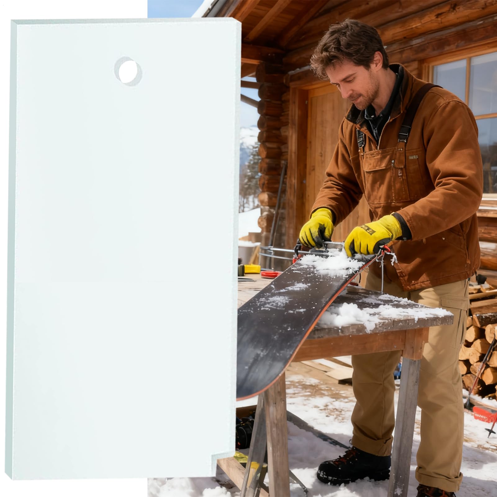 Nettoyant pour base de ski - Instrument de lissage durable pour snowboard et ski, outil d'élimination de la anti-courbure, kit d'entretien pour l'entraînement hivernal | Soutien à la performance