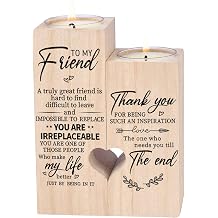 Best Friend Birthday Gifts for Women, Double-Sided Printing Candle Holders | Friendship Gifts, Mother's Day, Christmas, Valentine's Day Gift Idea for Her