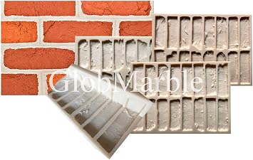 Concrete Brick Stone Molds BS 612/S. Set of 4 Molds