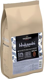 Hukambi Ombré 53-Percent-Cacao Milk Chocolate Couverture Feves, 3 Kilograms (6 Pounds + 9 Ounces)