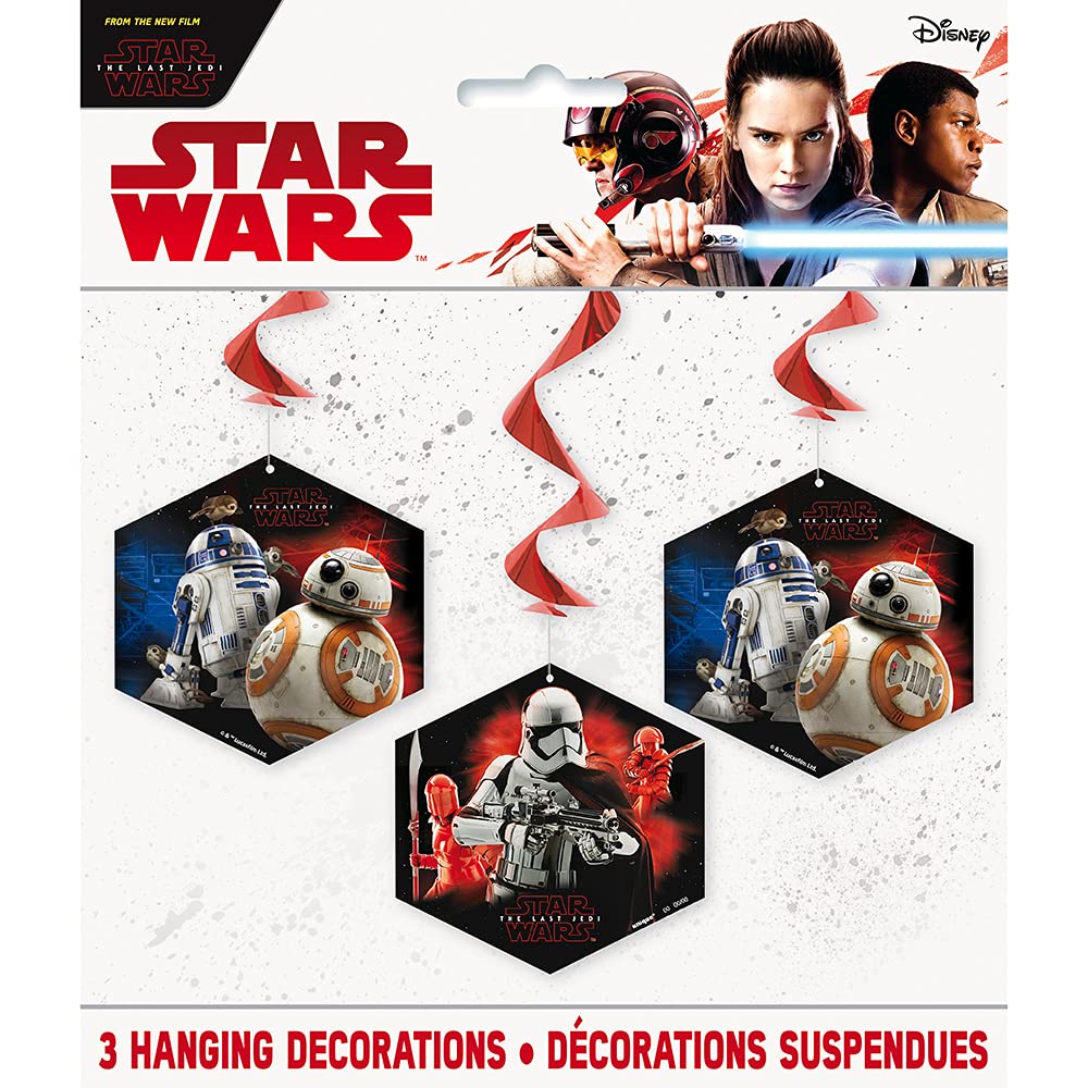 Amazon.com: Star Wars Episode VIII Hanging Swirl Decorations - 26