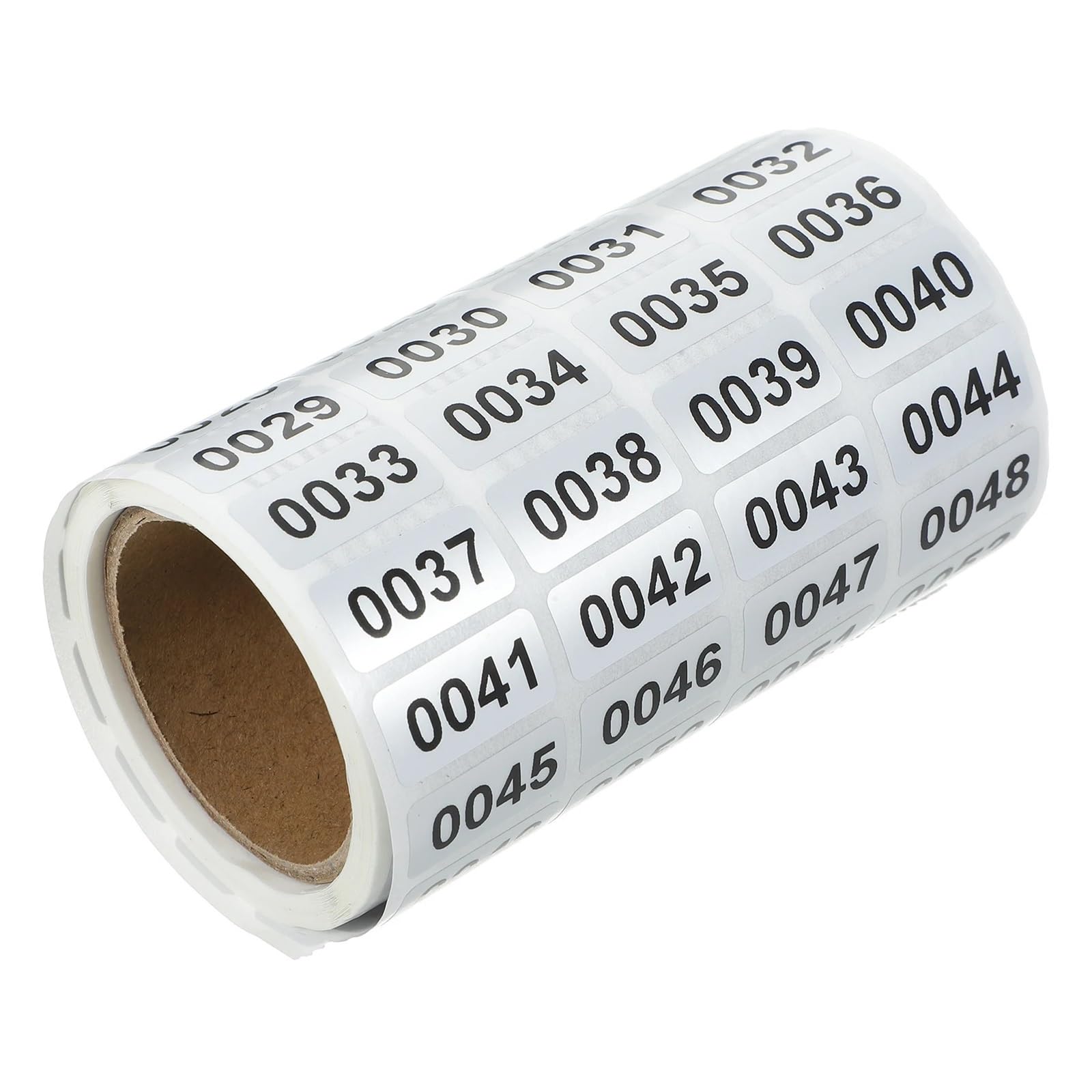 0001-2000 Kleine selbstklebende Nummernetiketten aus PVC Für Kennzeichnung