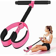 Upgraded Durable Pedal Resistance Band with Handle, Thickened Latex Tubes and Soft Foam Fabric Foot Pedal, Sit Up Exercise Equipment for Abdomen, Waist, Arm, Core/ABS, Leg, Physical Therapy