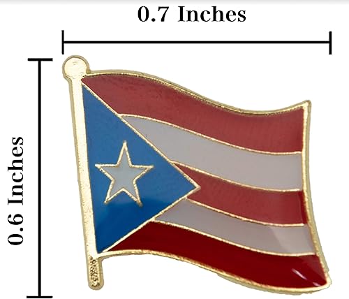 Miniatura 3 de -Parche de bandera de Puerto Rico pequeño de Armycrew + insignias coleccionables Pines de Puerto Rico, Bandera Nacional de Puerto Rico NO.077A