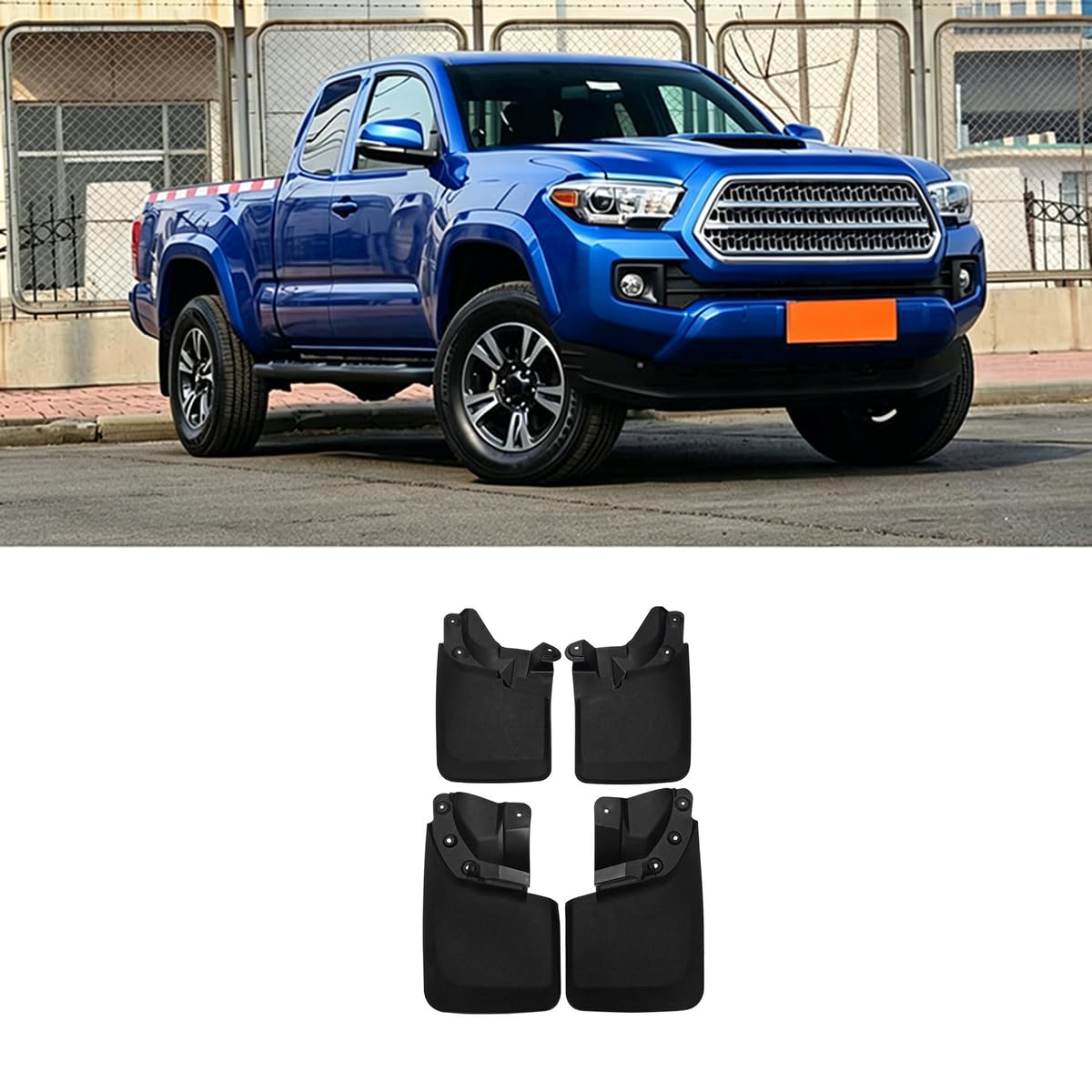 ZcsfcpA Car mud flaps,Compatible with Toyota Tacoma 2016-2021,Car exterior accessories