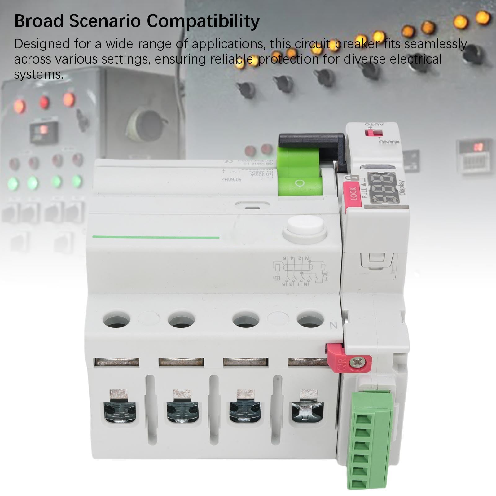 Alomejor Self Reclosing Circuit Breaker 4P with Digital Display (40A)