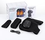 Heated Knee Massager, 5000mAh Rechargeable Heated Knee Warp With Vibration, 3 IN 1 Heated Knee Pad for Shoulder Elbow Knee, 3 Adjustable Vibration and Temperature, Heated Knee Brace for Adult, 1 Pack